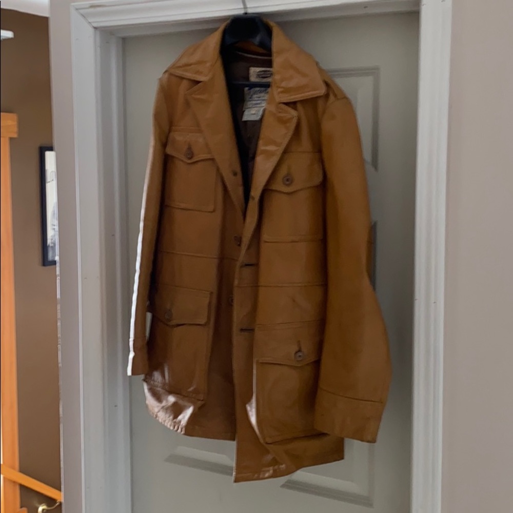 Vintage 1970’s Schott of NY leather coat.